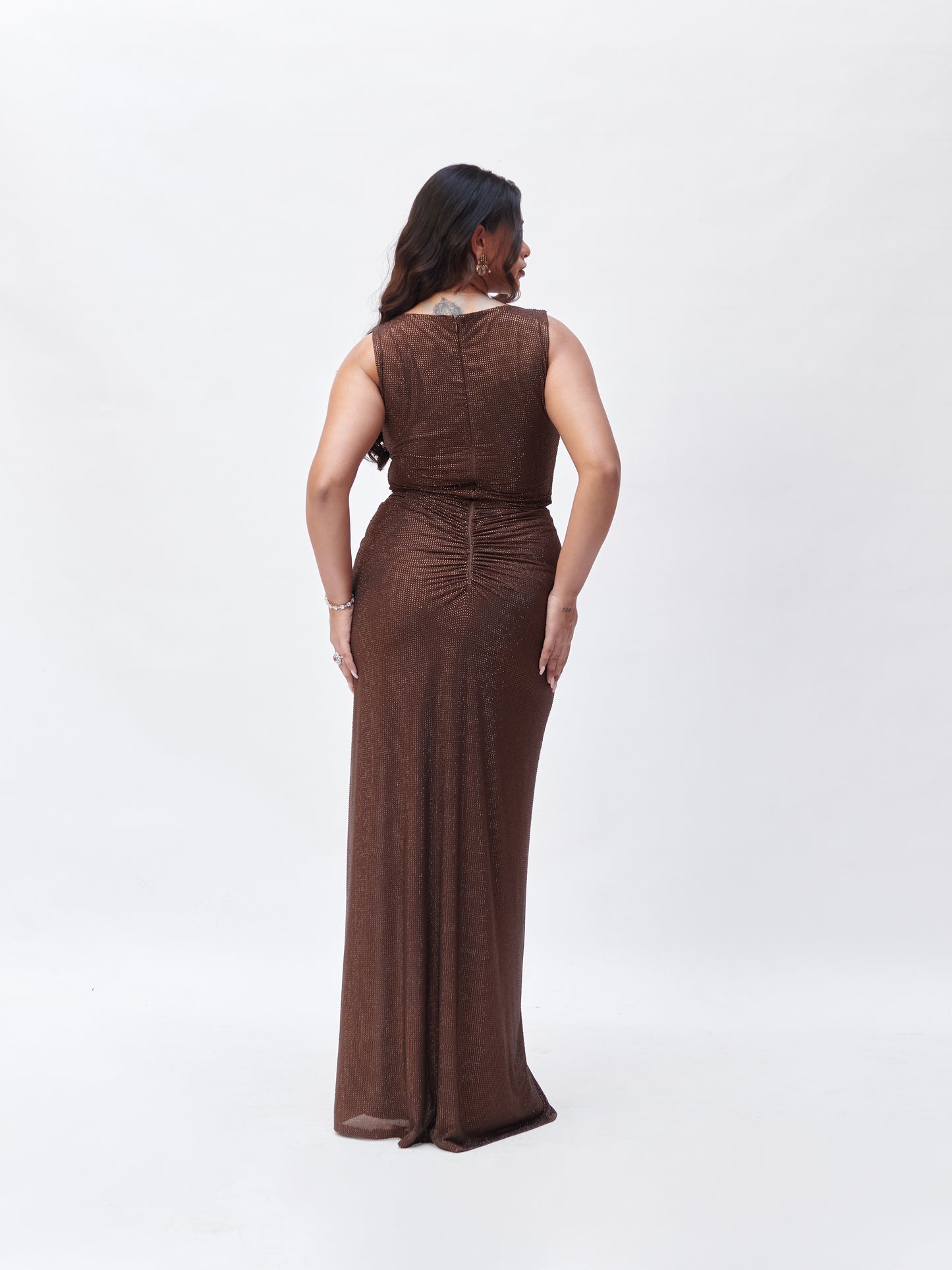 Brown Knot Dress