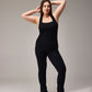 SEAMLESS RACERBACK TOP - BLACK