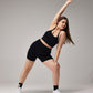 SEAMLESS BIKER SHORTS - BLACK