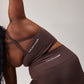 SEAMLESS BIKER SHORTS - COFFEE