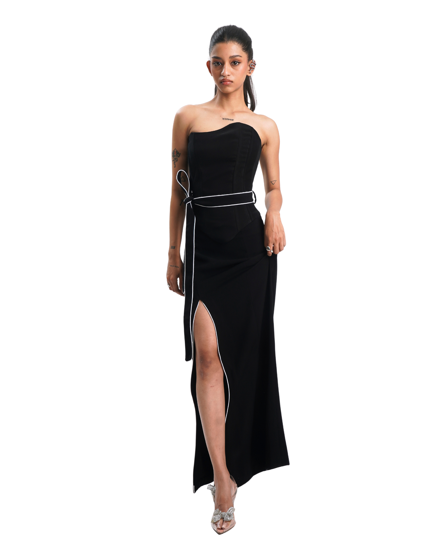 CURVE SKIRT- BLACK