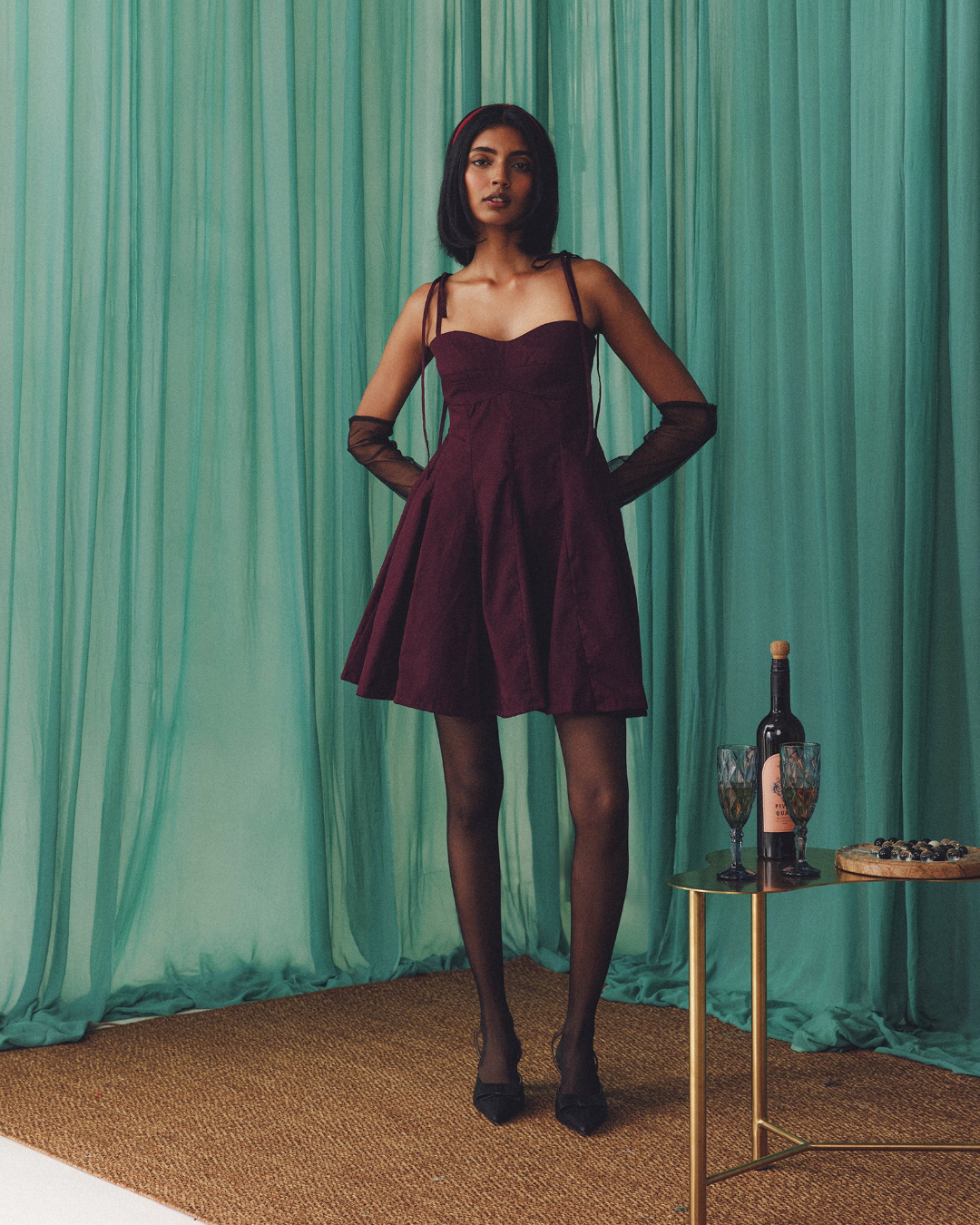 St. Tropez Dress: Maroon