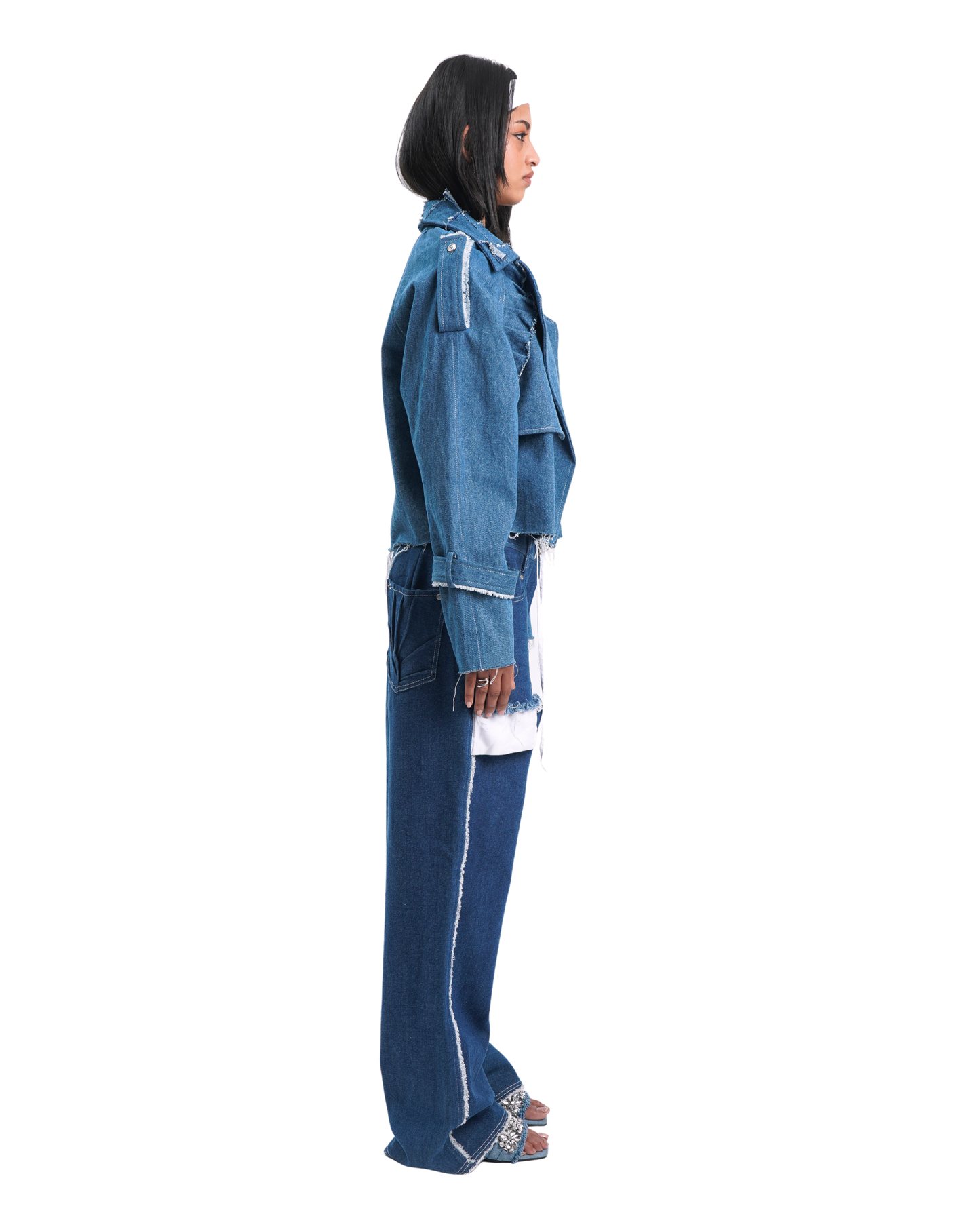 Lay-Rd Denim Jacket- BLUE