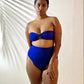 High Waist and Medium Coverage Bikini Bottom - Royal Blue