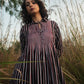 Akari Striped Dress - Black
