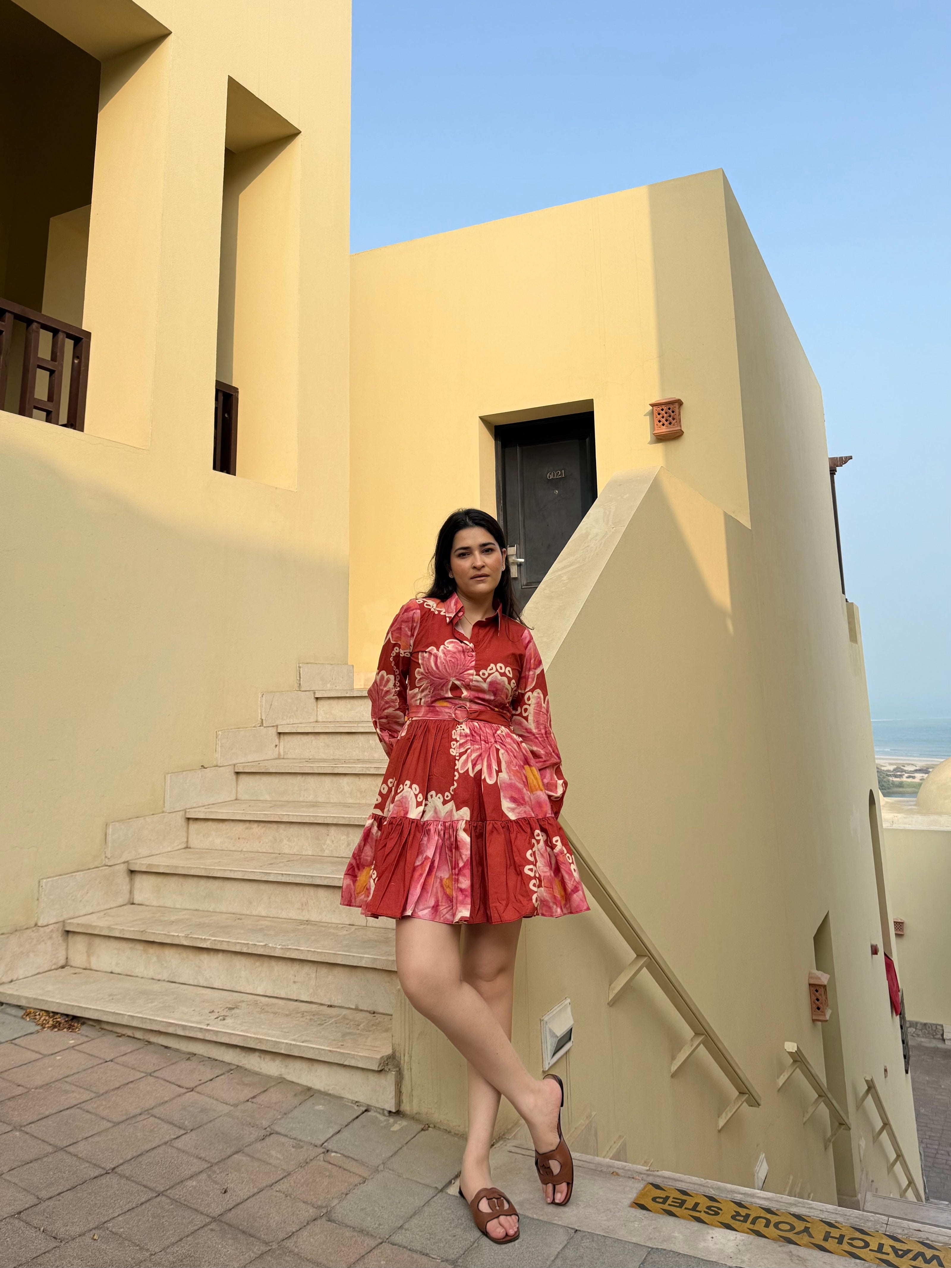 Rosabella Dress in Bubbly Spritz Print