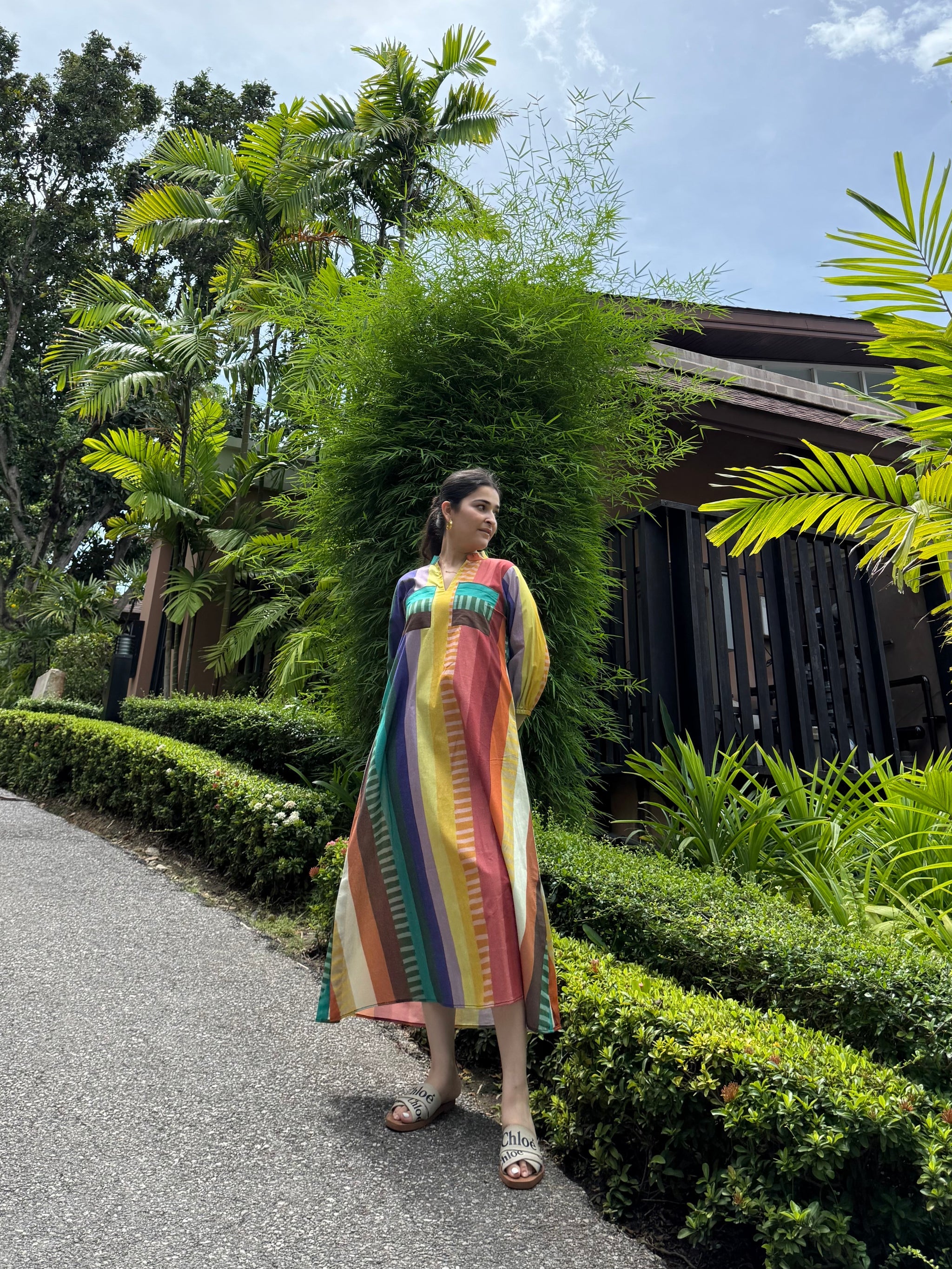 Dora Dress in Tramonto Print