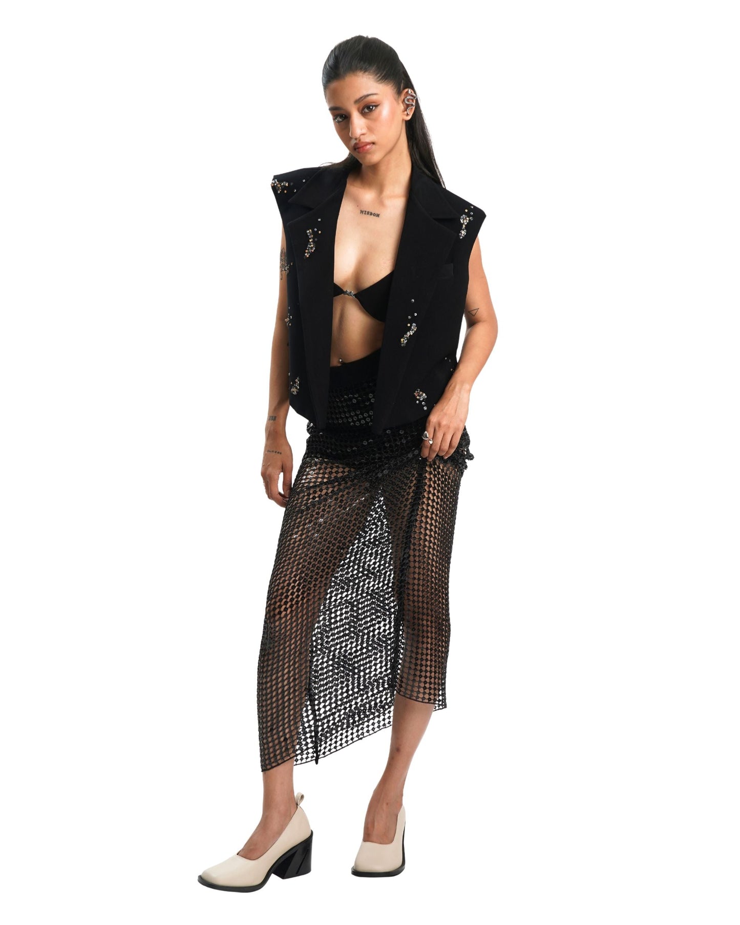 BARE INTENT SKIRT - BLACK