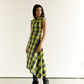 Checked Asymmetric Dress