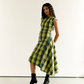 Checked Asymmetric Dress