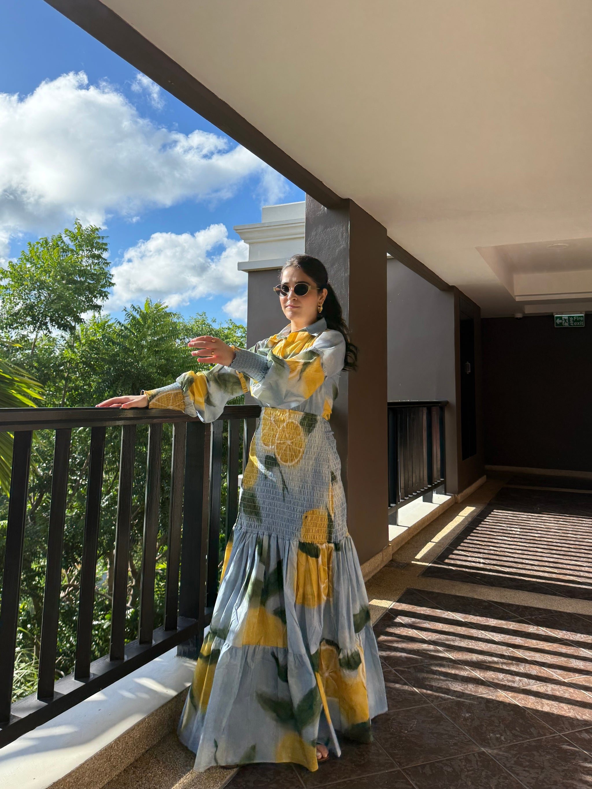 Azzurra Dress in Limoncello Print