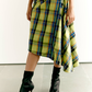 Checked Asymmetric Dress