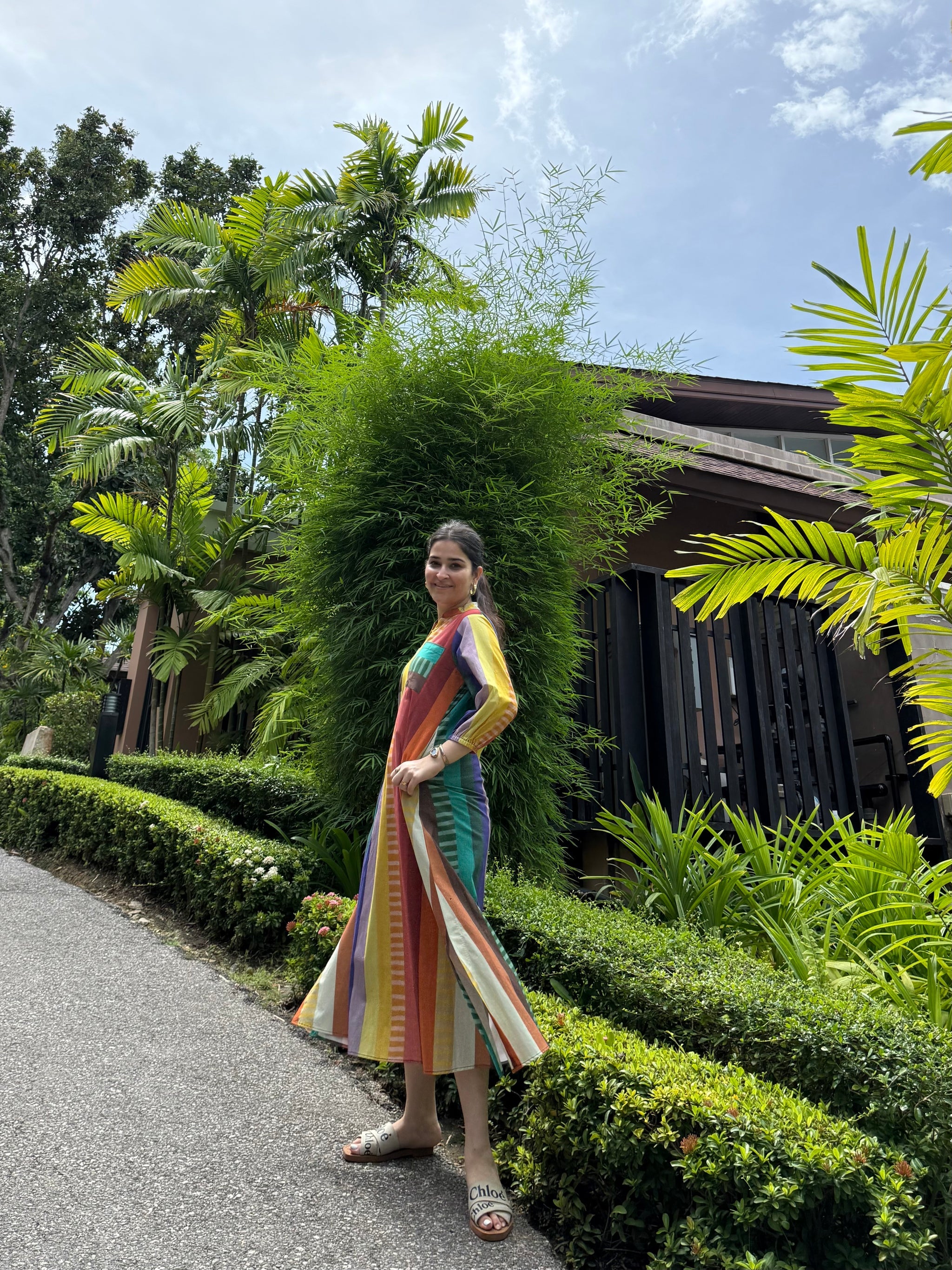 Dora Dress in Tramonto Print