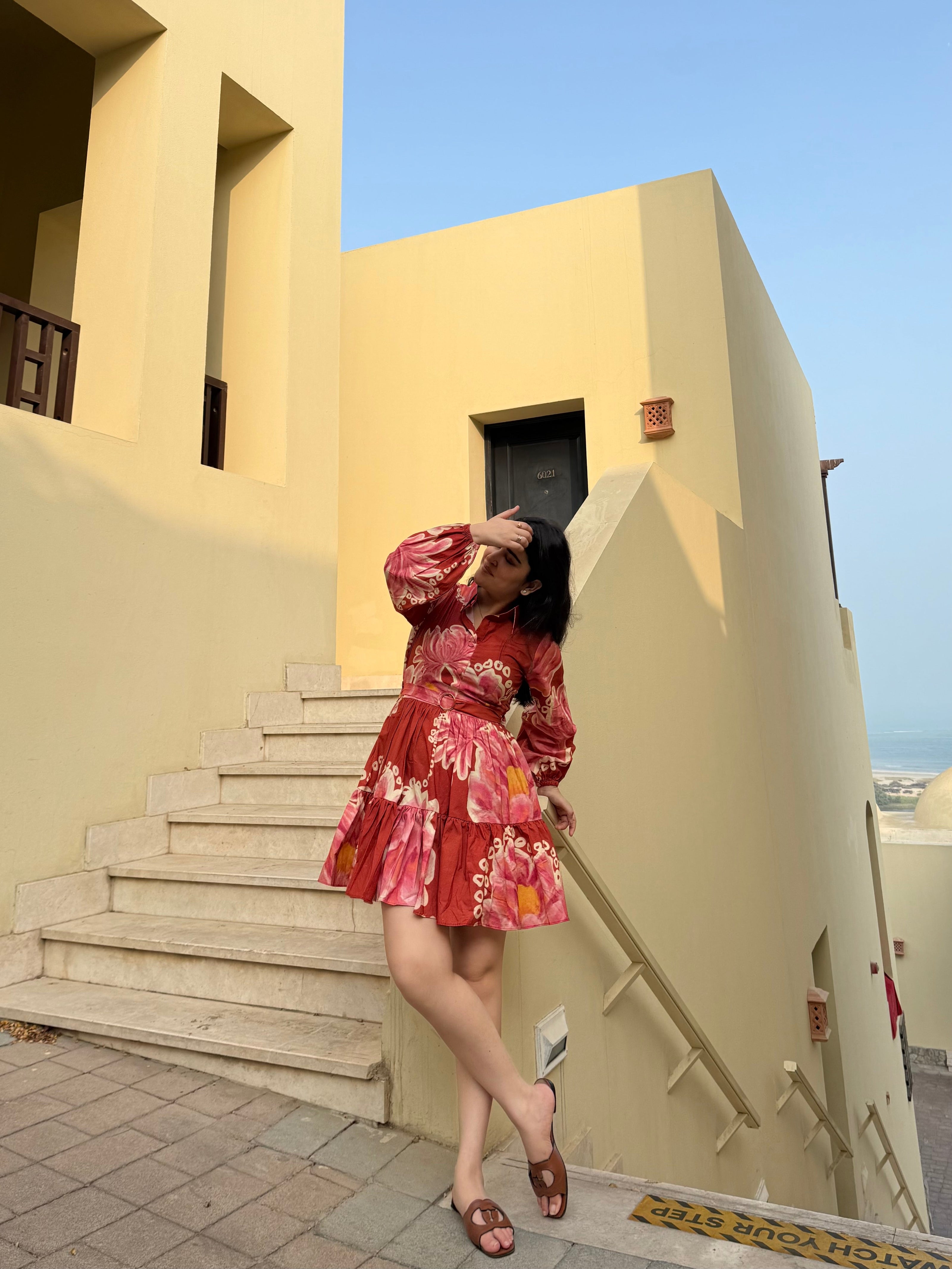 Rosabella Dress in Bubbly Spritz Print