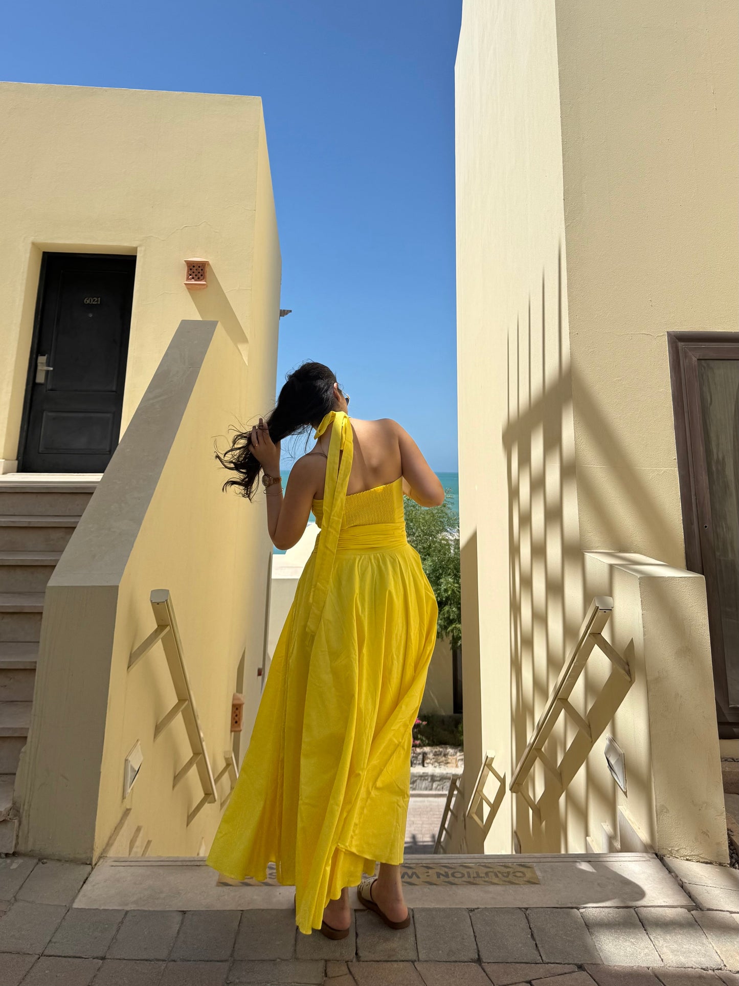 Selvara Dress in Sunshine Yellow