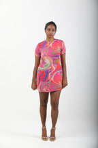 Shift Dress - Candy Wave