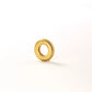 Square Print Circle Charm