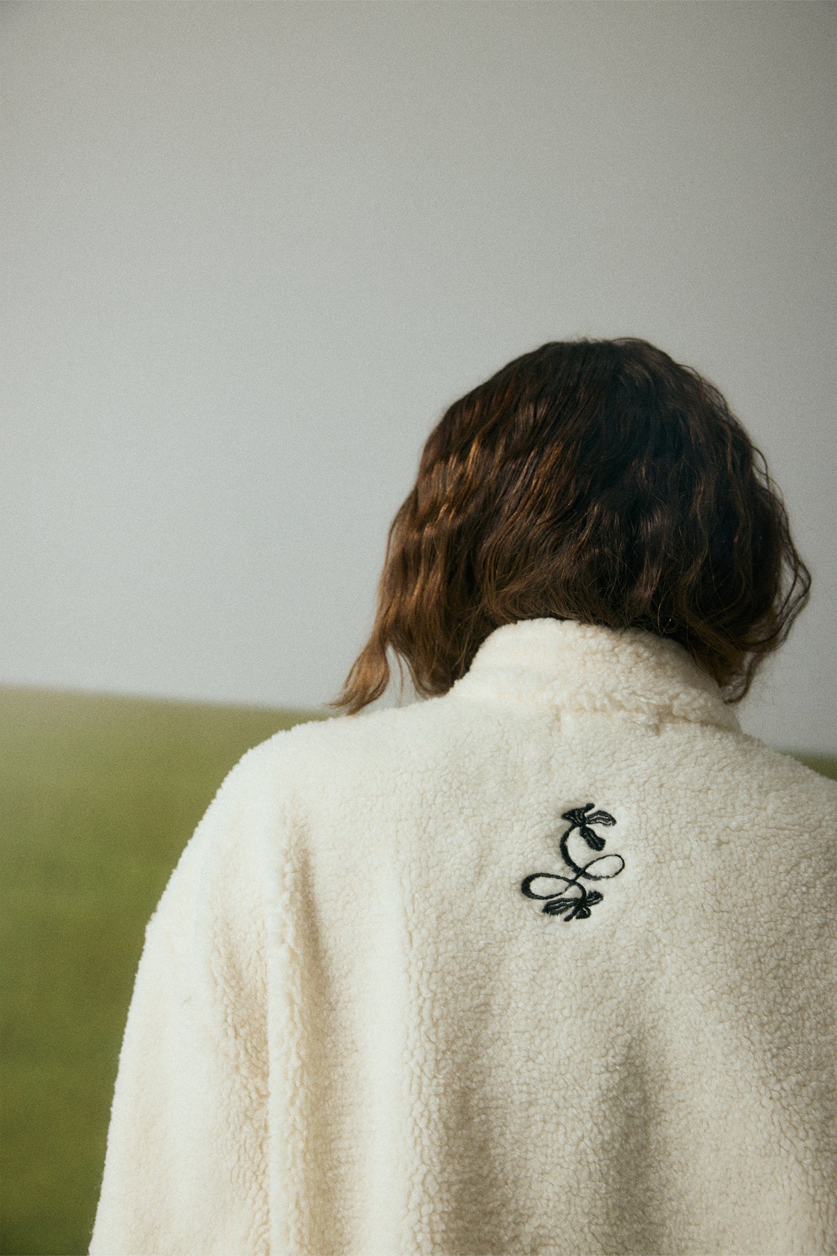 SNOW WHITE OVERSIZED SHERPA JUMPER