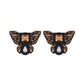BUTTERFLY STUDS IN BLACK
