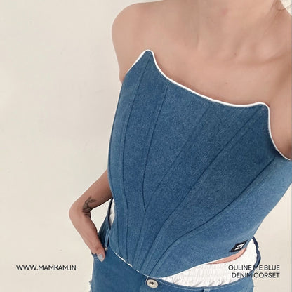 Outline Me Corset - Dark Blue
