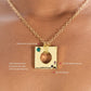 Edge Pendant Loopless with Gems