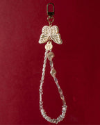 WHITE ELARA SHORT PHONE STRAP