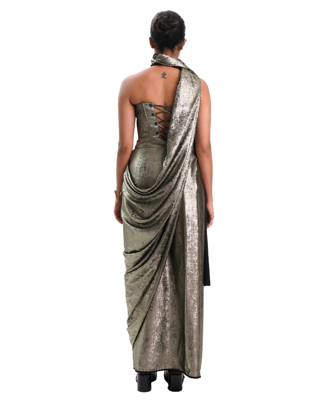 ANTIQUE GOLD SHIMMER SAREE
