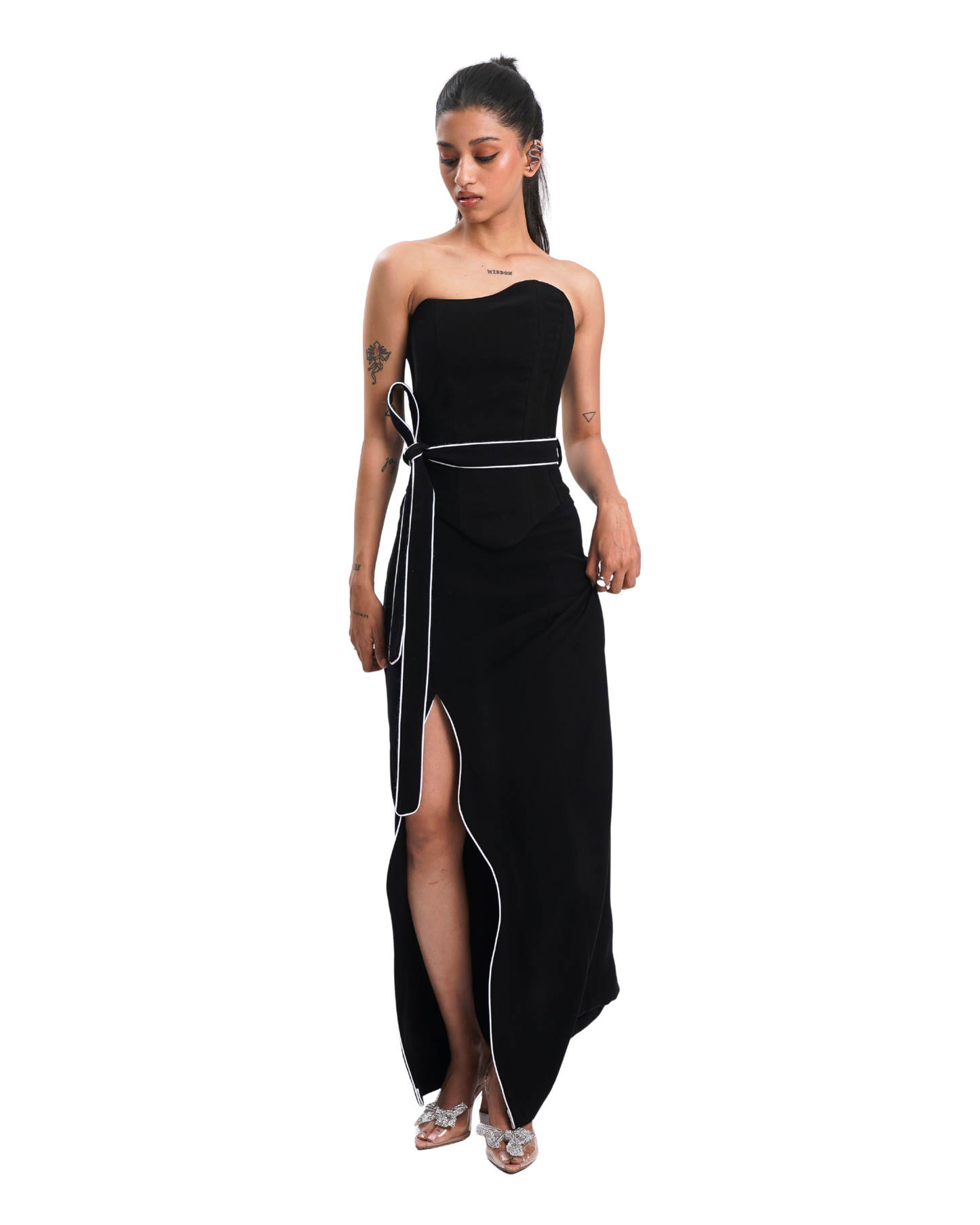 CURVE SKIRT- BLACK