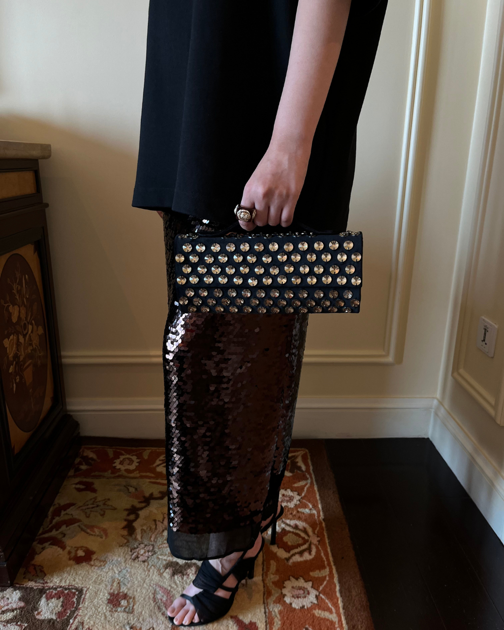 Fūtō Bag - Dusky Gold Polka