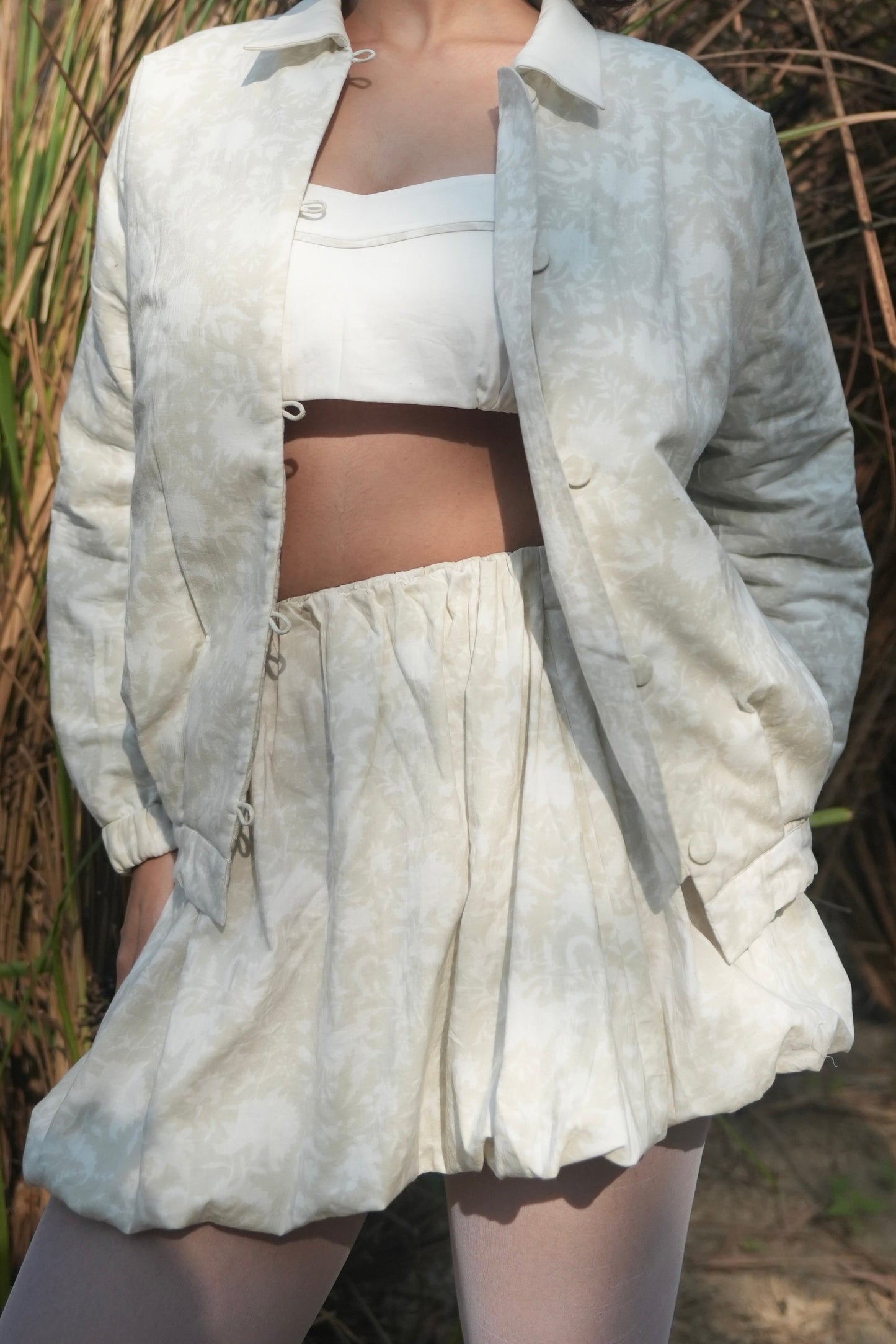 Plume Balloon Skirt - Ivory