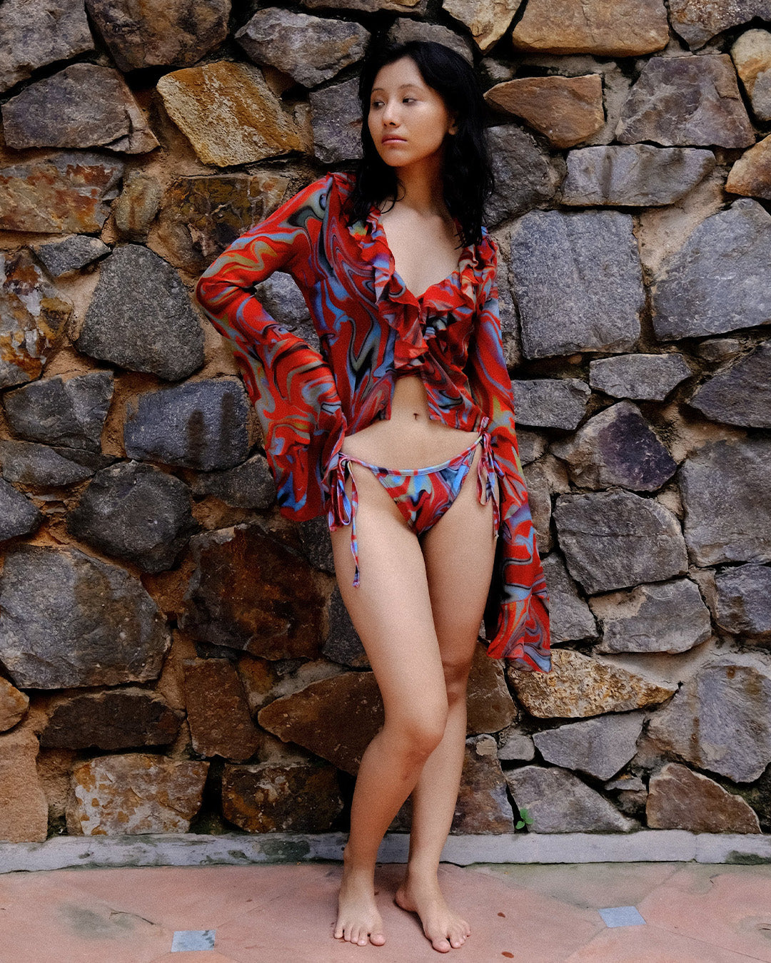 Cayenne Wave Flamenco Top