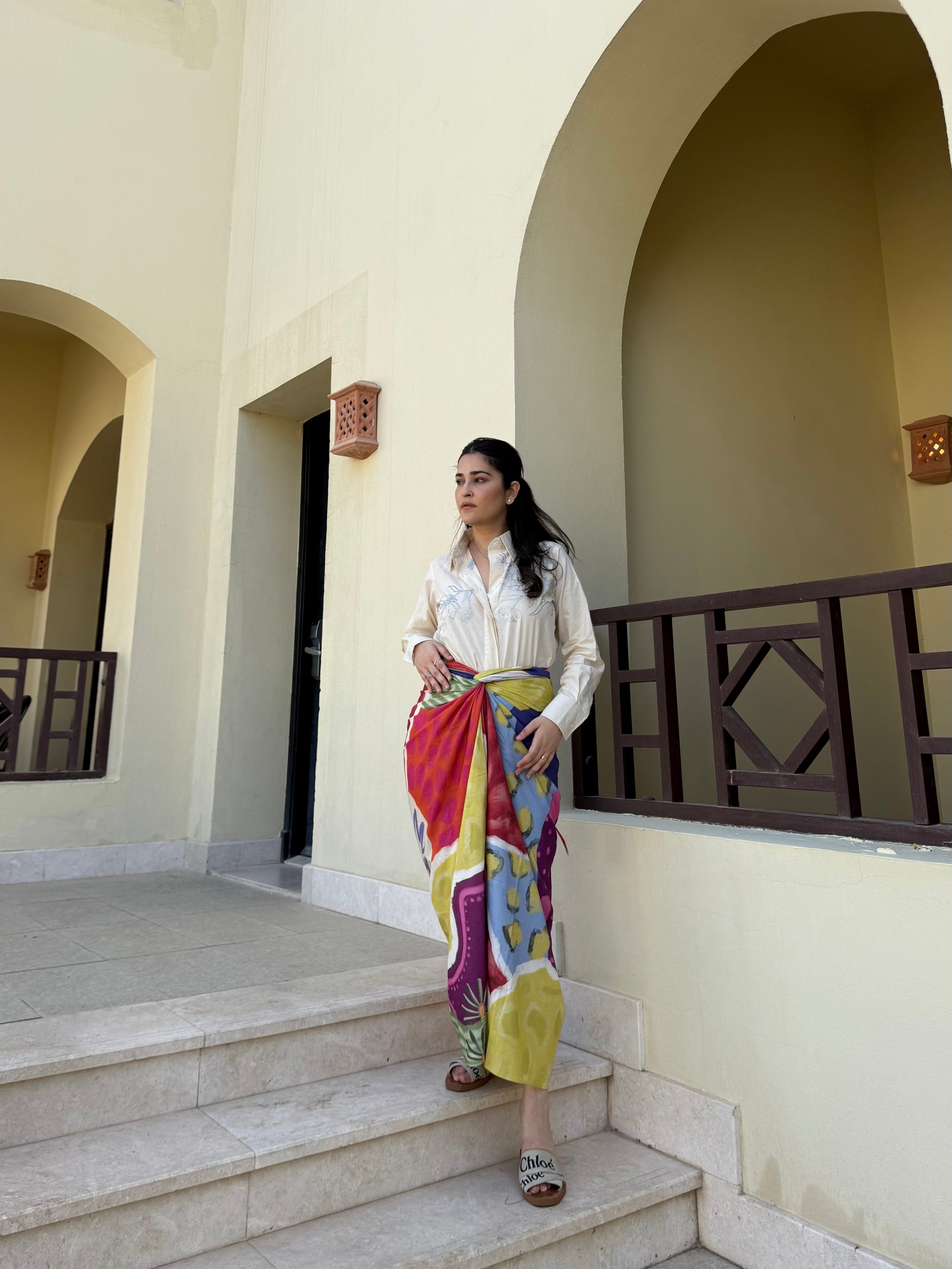 Nadia Set in Florentine Mosaic Print