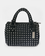 Stone Studded Barrel Bag