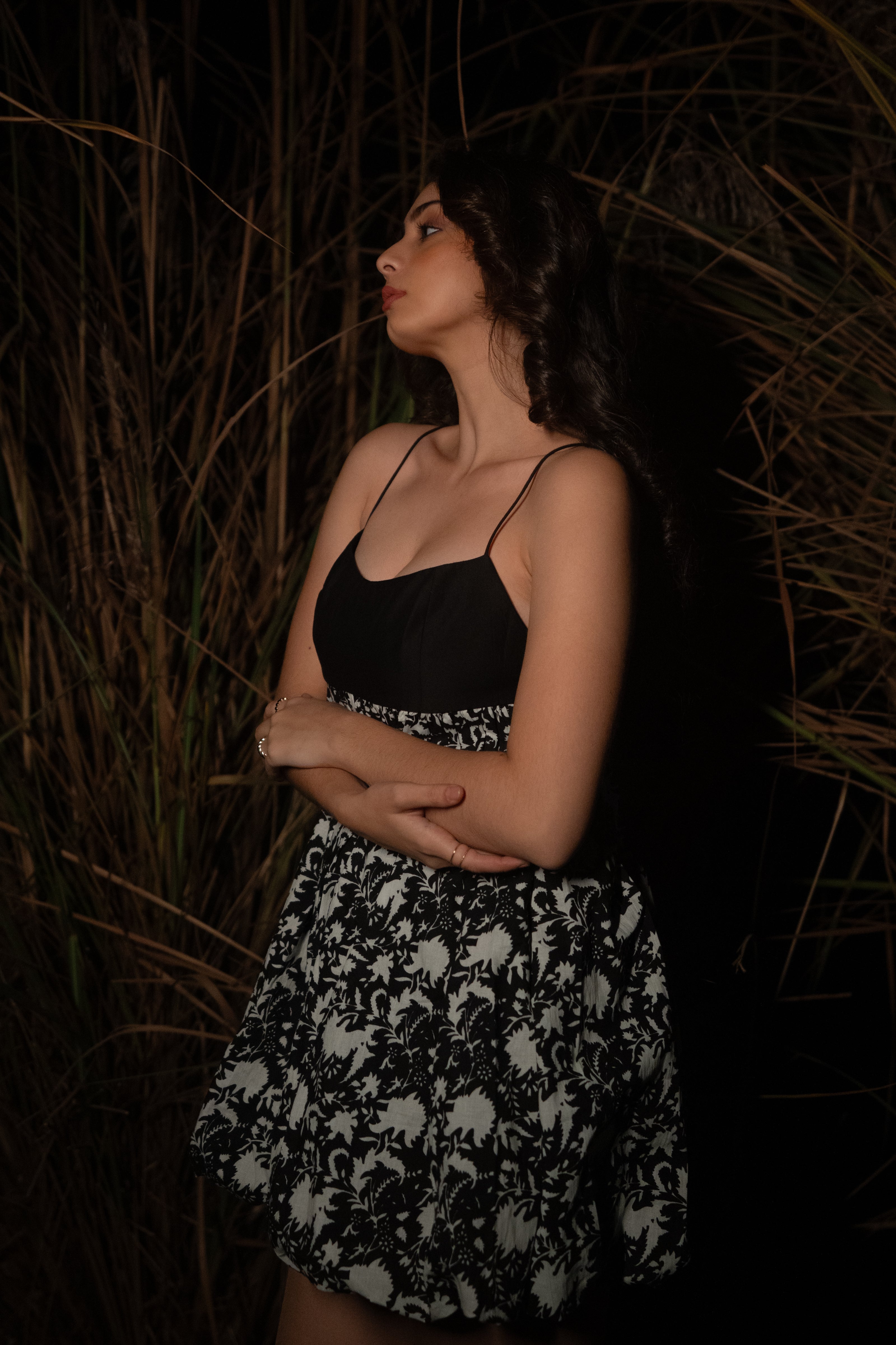 Zia Balloon Dress - Black