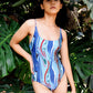 Cosmic Wave One Piece Swimsuit