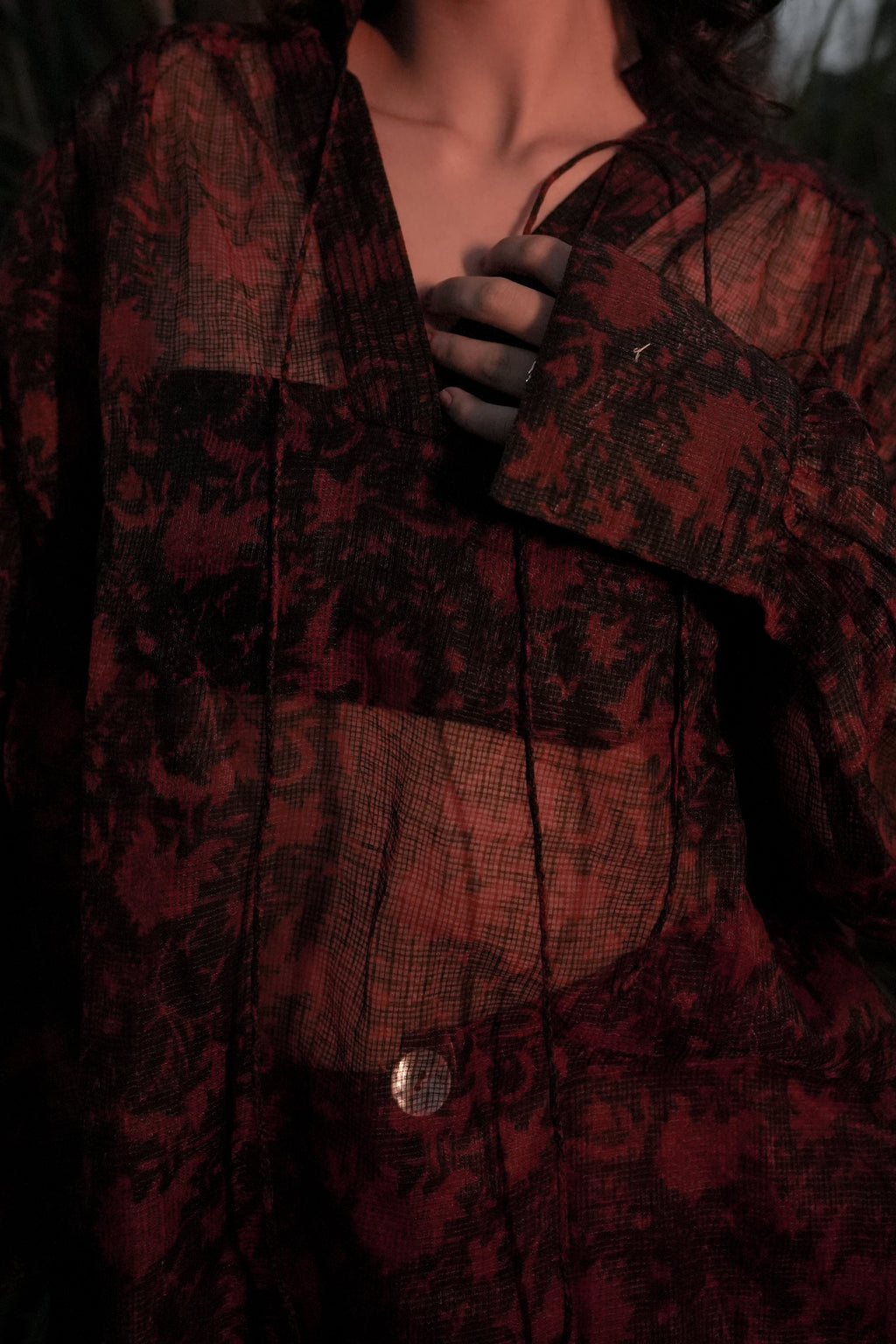 Koi Sheer Top - Black