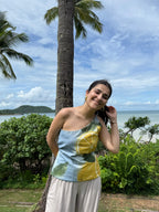 Aria Top in Limoncello Print