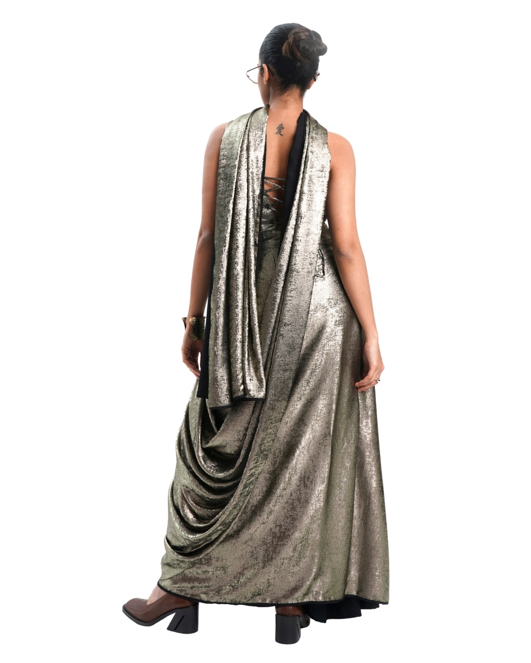 ANTIQUE GOLD SHIMMER SAREE