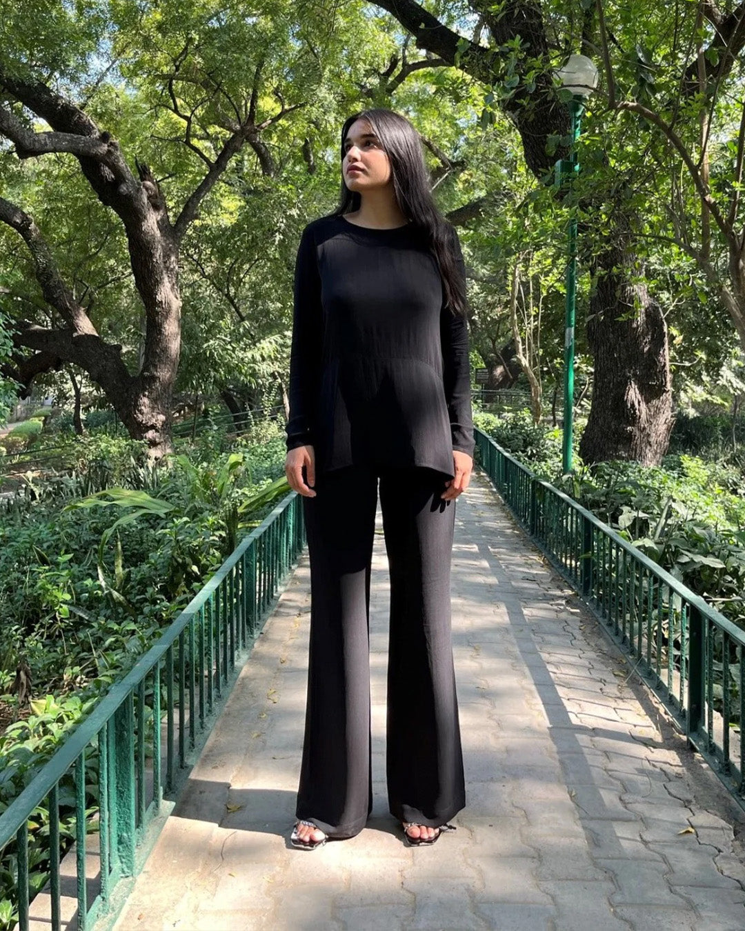 Black High Waist Trousers