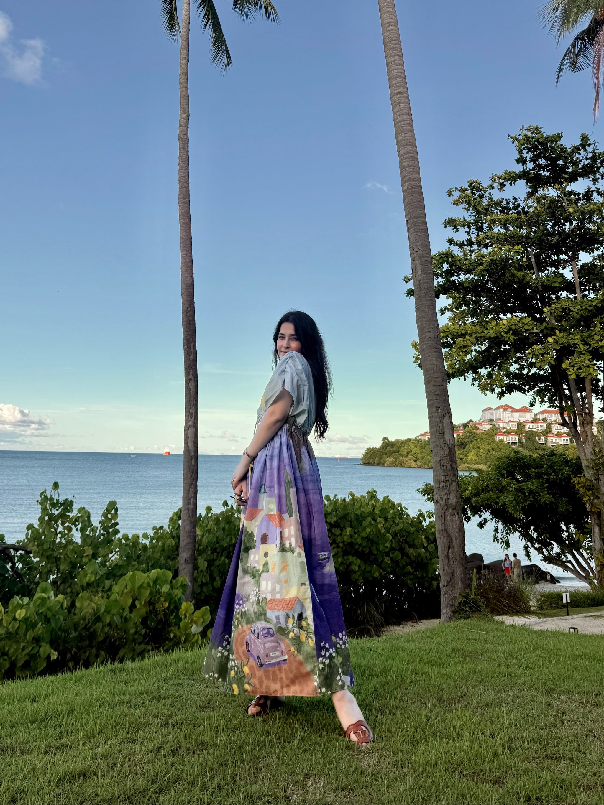 Nirvana Dress in Coastal Serenade Print