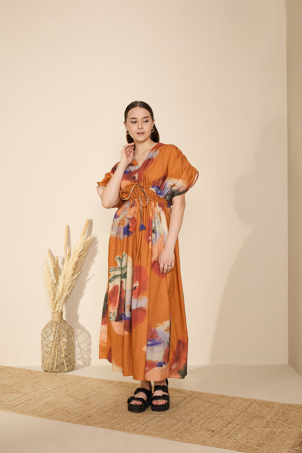 Nirvana Dress in Mystic Lagoon Print