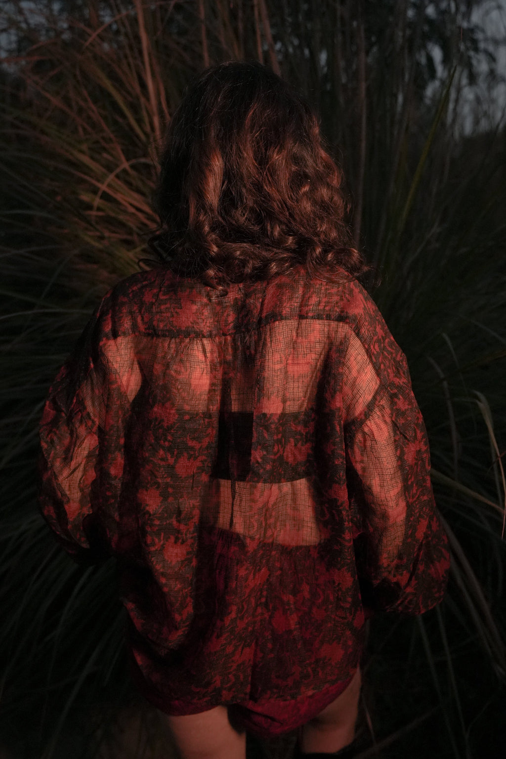 Koi Sheer Top - Black