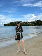 Sahara Set in Sorrento Bloom Print (Endless Blue)