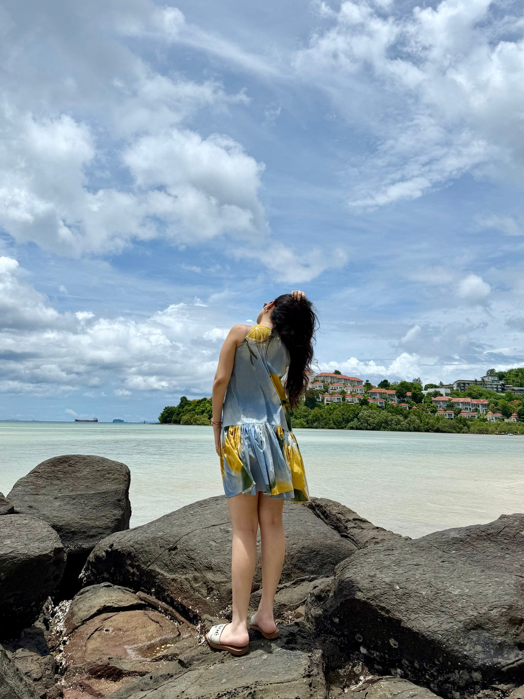 Positano Dress in Limoncello Print