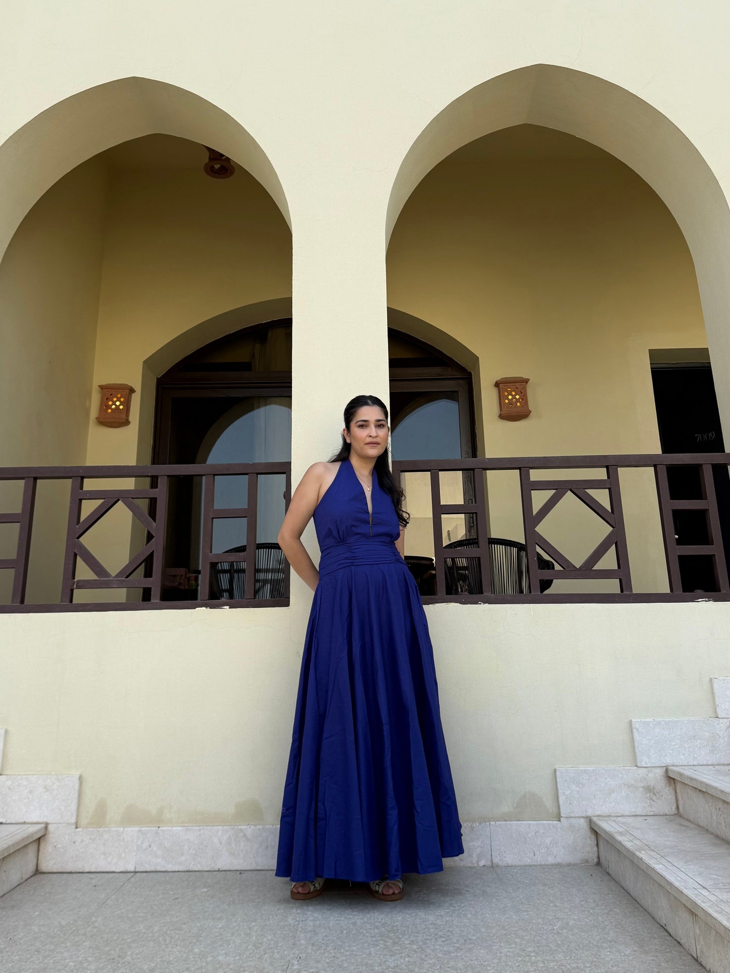 Selvara Dress in Ultramarine Blue