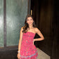 Ria Biyani in Apricot Mini Dress
