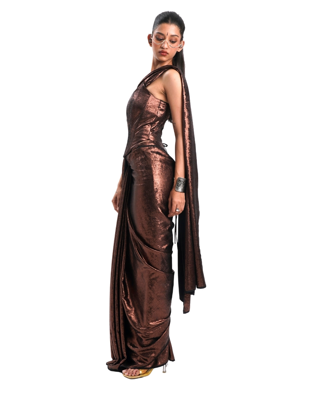 COPPER SHIMMER SAREE
