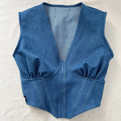 Affair Corset - Denim Blue