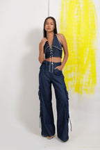 Indigo pearl co-ord set