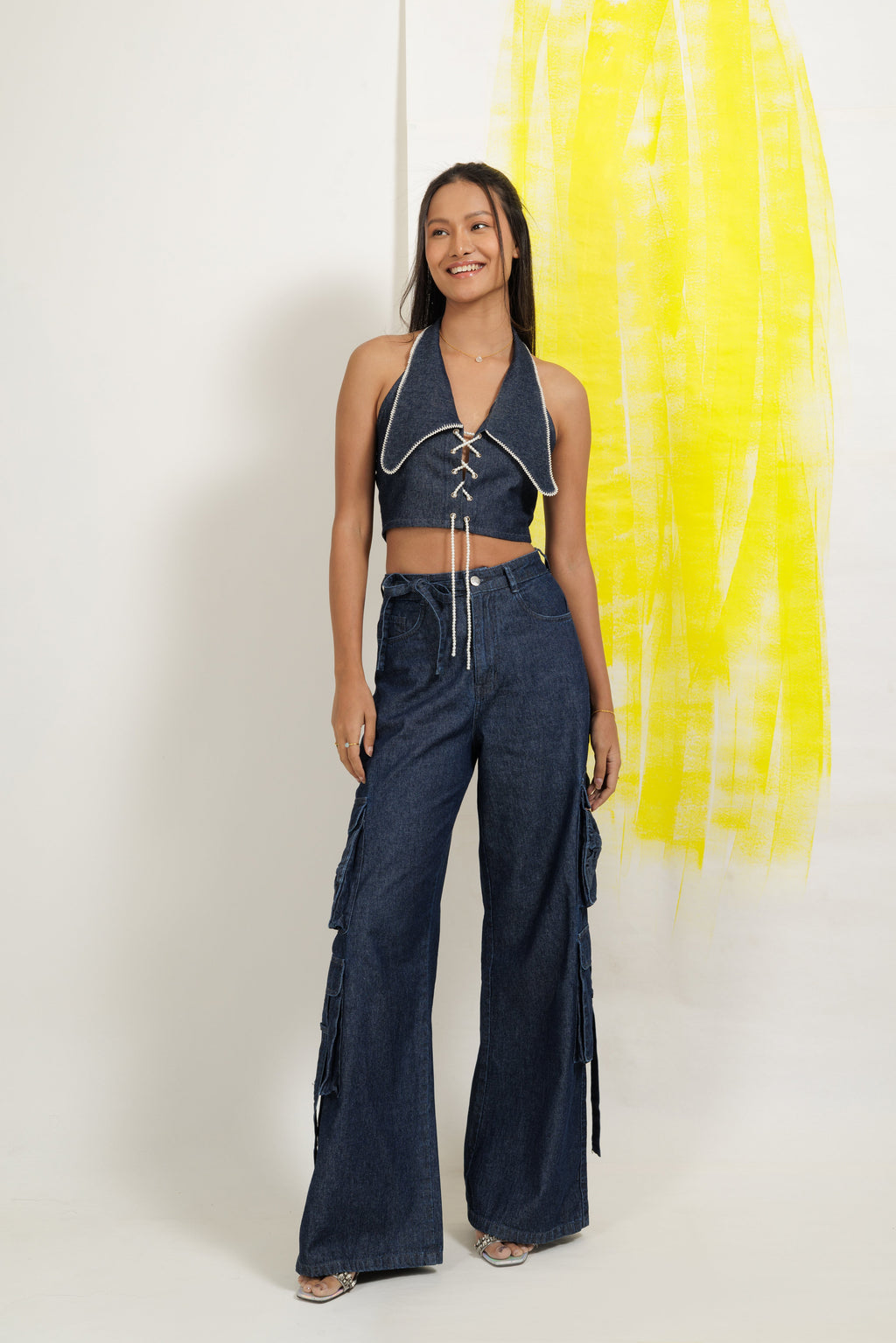 Indigo pearl co-ord set